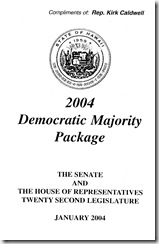 2004 Majority Package Leaflet Cover