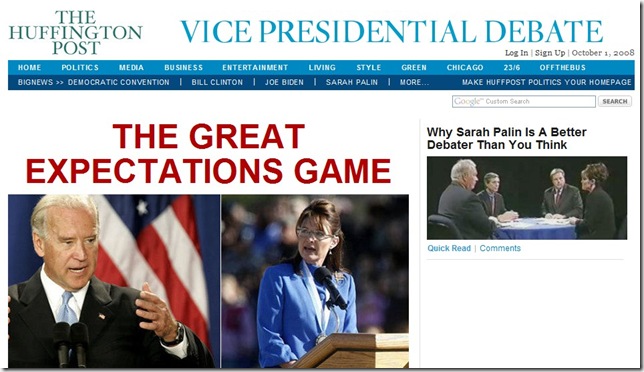 Huffington Post debate page